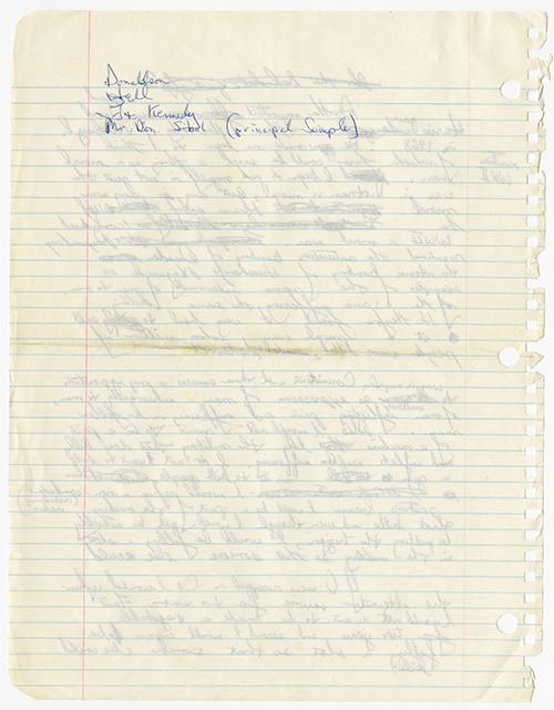 Second page of draft copy with Frank’s signature.